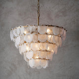 Rillmere Tiered 9 Light Pendant - White Clear