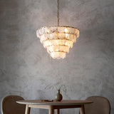 Rillmere Tiered 9 Light Pendant - White Clear