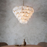 Rillmere Tiered 9 Light Pendant - White Clear