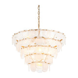 Rillmere Tiered 9 Light Pendant - White Clear