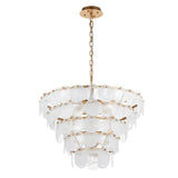 Rillmere Tiered 9 Light Pendant - White Clear
