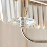 Calverdale Cut Floor Lamp - Bright Nickel