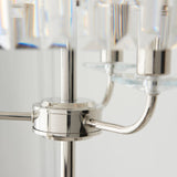 Calverdale Cut Floor Lamp - Bright Nickel