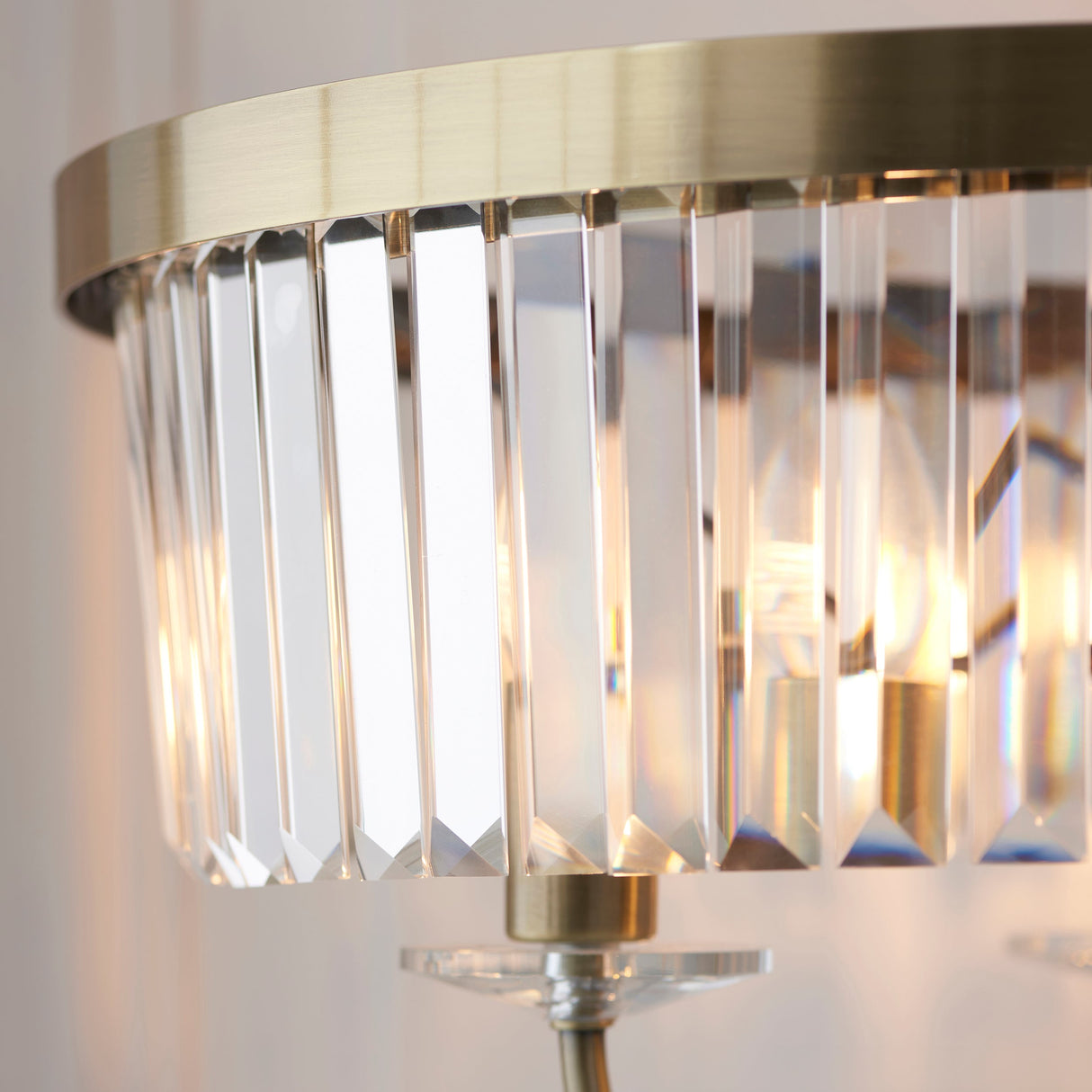 Calverdale Cut Floor Lamp - Antique Brass