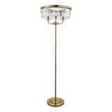 Calverdale Cut Floor Lamp - Antique Brass