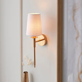 Elverton Vintage Wall Light - Brass White