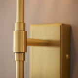 Mossgrove Twisted 2 Light Wall Light - Brushed Aged Brass