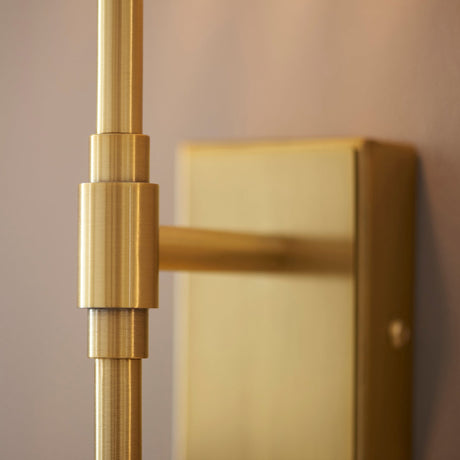 Mossgrove Twisted 2 Light Wall Light - Brushed Aged Brass