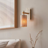 Fernhaven Vintage Wall Light - Brass White Marble