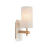 Fernhaven Vintage Wall Light - Brass White Marble