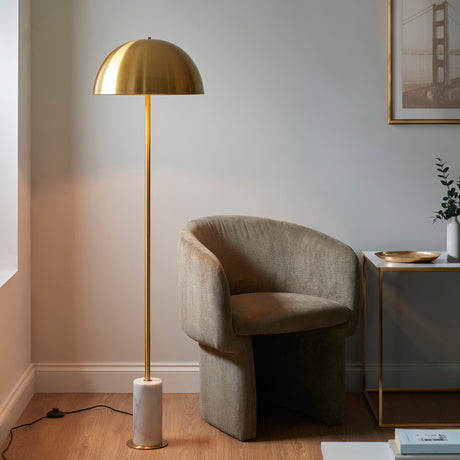 Fernhaven Floor Lamp - Brushed Aged Brass