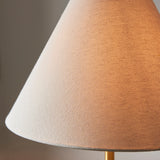Fernhaven Fabric Floor Lamp - Brushed Aged Brass