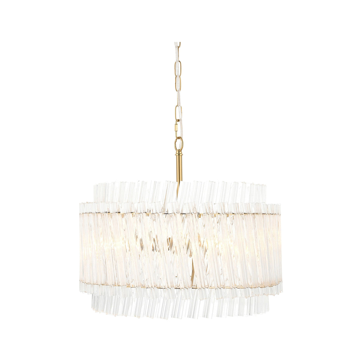 Nettlecote 3 Light Pendant - Brushed Aged Brass