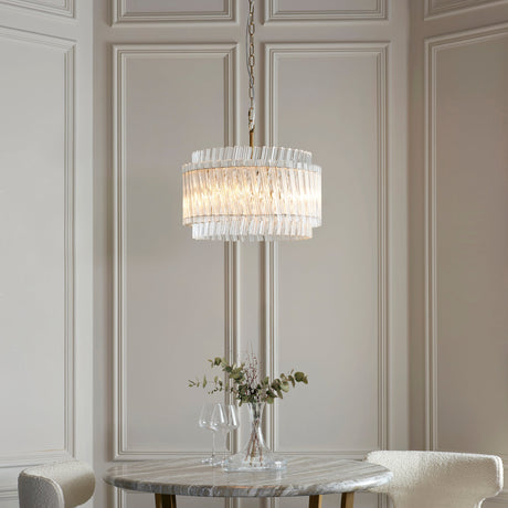 Nettlecote 3 Light Pendant - Brushed Aged Brass