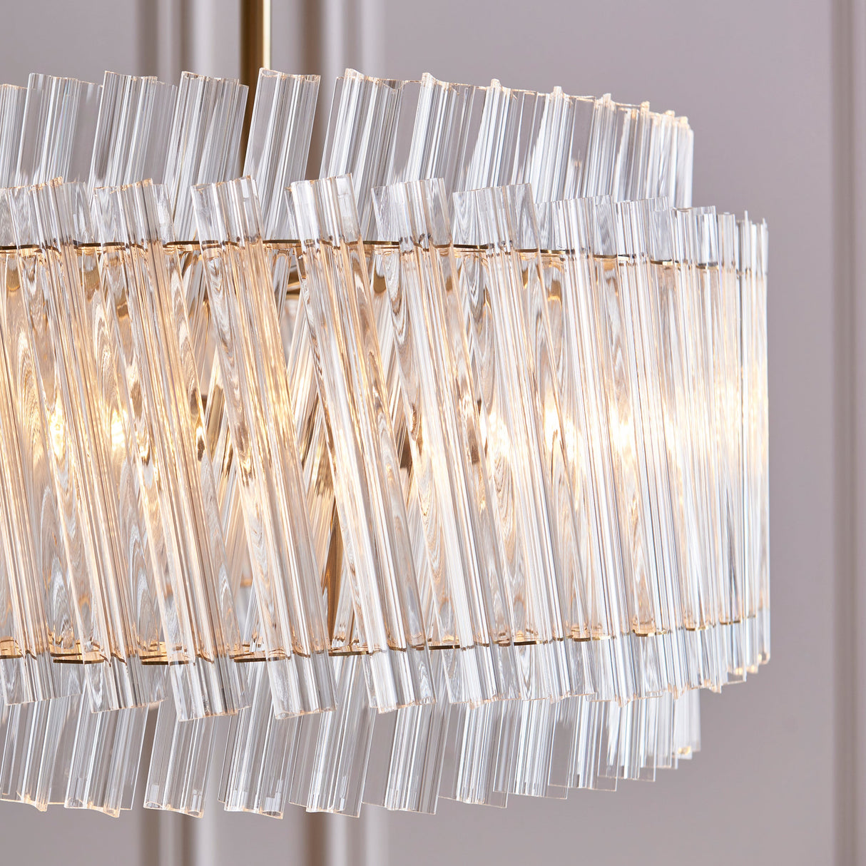 Nettlecote 3 Light Pendant - Brushed Aged Brass