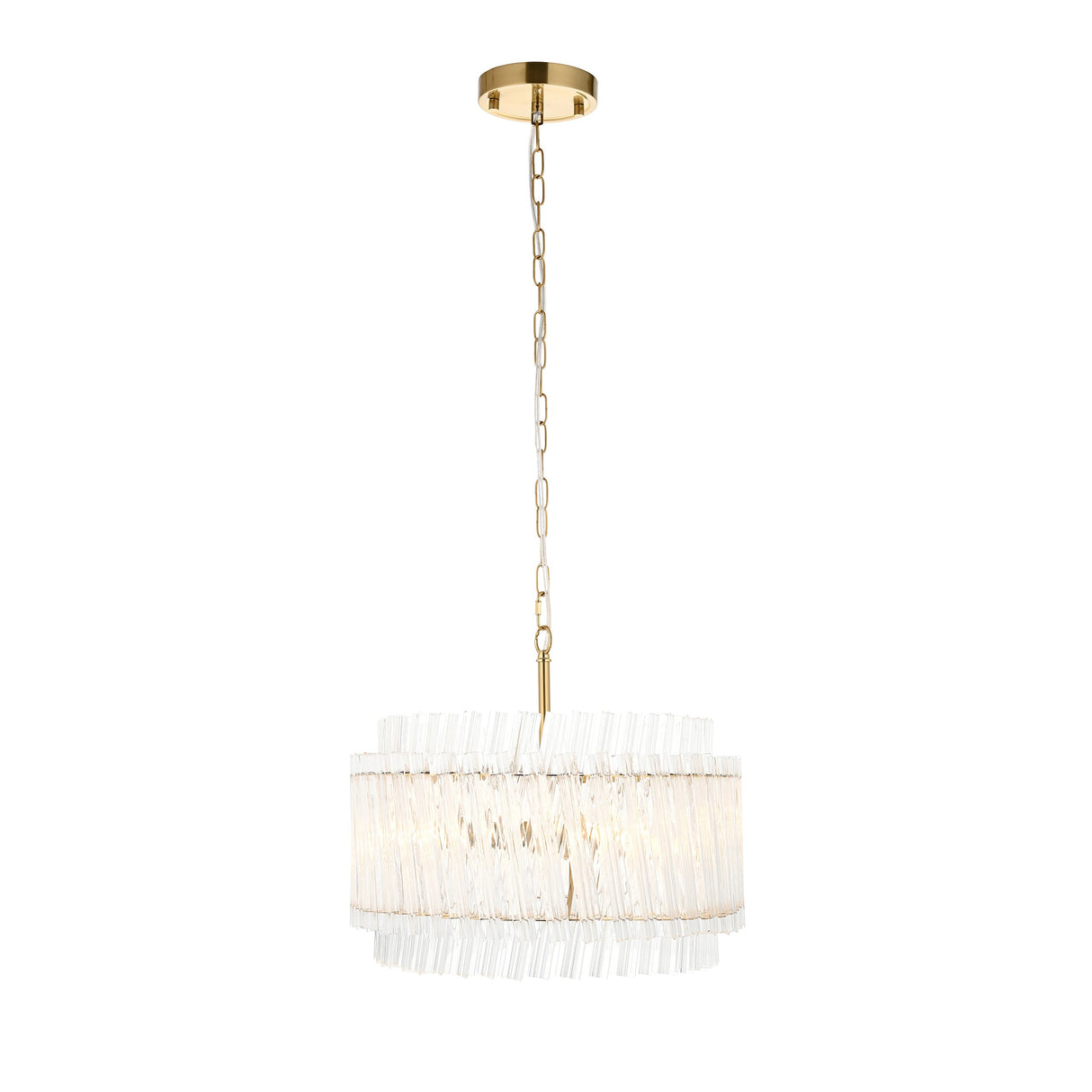 Nettlecote 3 Light Pendant - Brushed Aged Brass