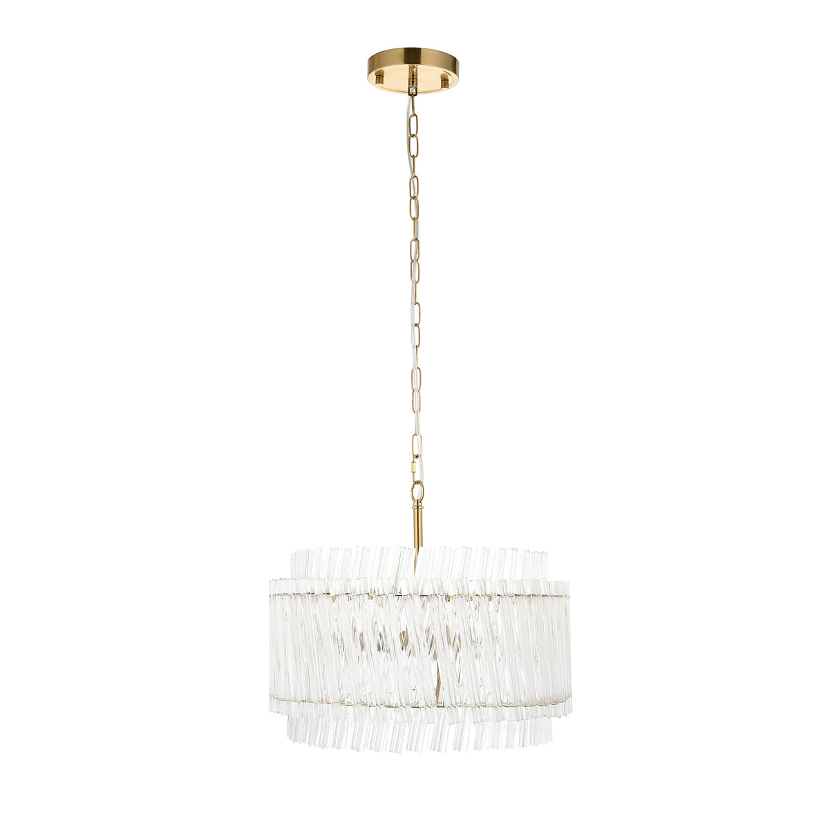 Nettlecote 3 Light Pendant - Brushed Aged Brass
