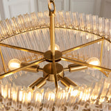 Nettlecote 5 Light Pendant - Brushed Aged Brass
