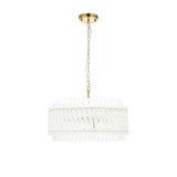 Nettlecote 5 Light Pendant - Brushed Aged Brass