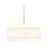 Nettlecote 5 Light Pendant - Brushed Aged Brass