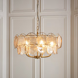 Ryewold Handmade Champagne 5 Light Pendant - Brushed Aged Brass