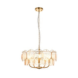 Ryewold Handmade Champagne 5 Light Pendant - Brushed Aged Brass