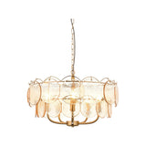 Ryewold Handmade Champagne 5 Light Pendant - Brushed Aged Brass