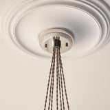 Quilbrook Cluster 7 Light Pendant - Bright Nickel Clear