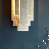 Dunmoor Rectangular Panel Twin Pack Wall Light - Silver
