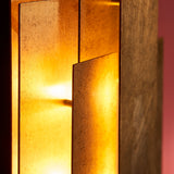 Dunmoor Rectangular Panel Twin Pack Wall Light - Gold