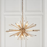 Selmoor Large Shards 8 Light Pendant - Antique Brass Plated