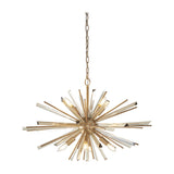 Selmoor Large Shards 8 Light Pendant - Antique Brass Plated