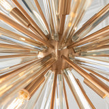 Selmoor Large Shards 8 Light Pendant - Antique Brass Plated