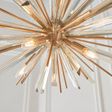 Selmoor Large Shards 8 Light Pendant - Antique Brass Plated