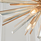 Selmoor Large Shards 8 Light Pendant - Antique Brass Plated