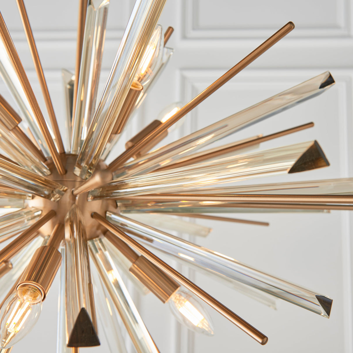 Selmoor Large Shards 8 Light Pendant - Antique Brass Plated