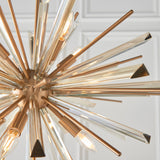 Selmoor Large Shards 8 Light Pendant - Antique Brass Plated