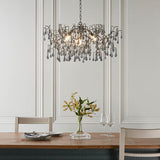 Brayworth Branch Droplets 4 Light Chandelier - Aged Silver