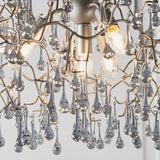 Brayworth Branch Droplets 4 Light Chandelier - Aged Silver