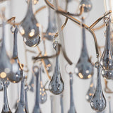 Brayworth Branch Droplets 4 Light Chandelier - Aged Silver