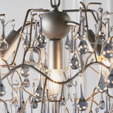 Brayworth Branch Droplets 4 Light Chandelier - Aged Silver