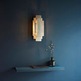 Dunmoor Rectangular Panel 2 Light Wall Light - Silver