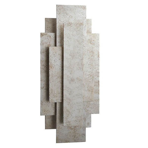 Dunmoor Rectangular Panel 2 Light Wall Light - Silver