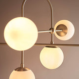 Haldmere Adjustable Stem 6 Light Pendant - Matt Antique Brass