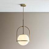 Haldmere Single Adjustable Stem Pendant - Matt Antique Brass