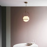 Haldmere Single Adjustable Stem Pendant - Matt Antique Brass