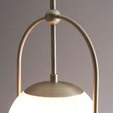 Haldmere Single Adjustable Stem Pendant - Matt Antique Brass