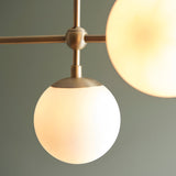 Haldmere Linear Adjustable Stem 5 Light Pendant - Matt Antique Brass