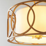 Sallowfield Circular Frame 4 Light Pendant - White