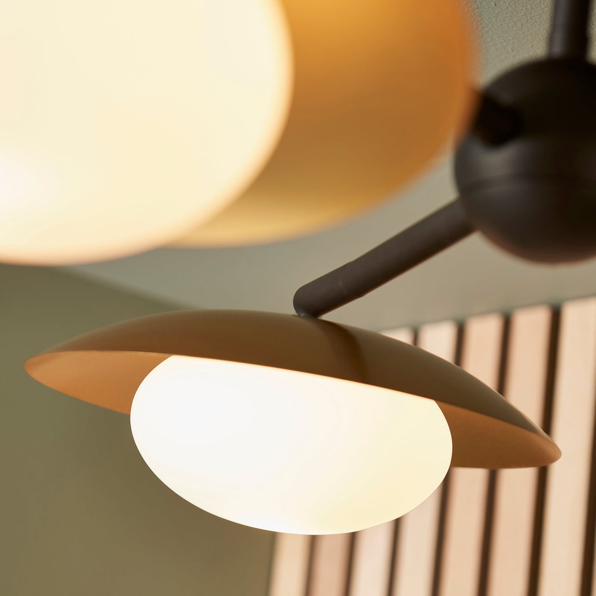 Heronwell Dish Semi-flush Pebble Shaped 3 Light Flush Ceiling Light - Gold Bronze